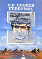 1983 Ludasi Gyula (?-): D.B. Cooper üldözése, filmplakát, MOKÉP-MAHIR, 4200 pld., hajtva, kisebb szakadásokkal, 56x40 cm