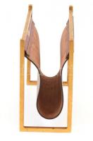 Delvaux bőr és réz levéltartó, m: 12,5cm