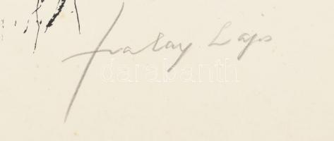 Szalay Lajos (1909-1995): Jákob (98/100). Szitanyomat, papír, jelzett, 43×61 cm