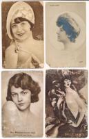 10 db RÉGI színészes motívum képeslap vegyes minőségben / Actors - 10 pre-1945 postcards in mixed quality