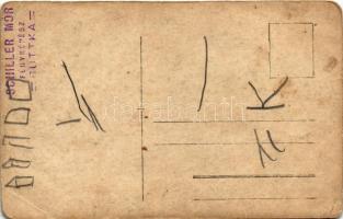 Ruttka, Vrútky; vasútállomás, gőzmozdony, vonat / railway station, locomotive, train. Schiller Mór p...