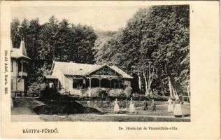 1908 Bártfafürdő, Bardejovské Kúpele, Bardiov, Bardejov; Dr. Hintz lak és Viszontlátás villa. Divald Adolf 202. / villas (EK)