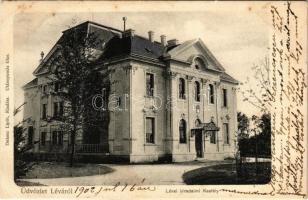 1902 Léva, Levice; Schoeller (Schöller) kastély. Dukesz Lipót kiadása / castle (fl)