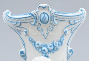 Puttós váza, porcelán, jelzett, hibátlan, m: 19cm