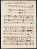 1932 Radnai György dal- és nótaszerző Czinka Panna hegedűje kesereg című regősemlék kapcsán saját ké...