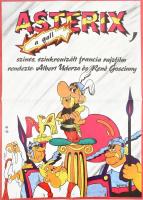 1987 Balkay László (?-): Asterix, a gall, francia rajzfilm, nagyméretű filmplakát, moziplakát, MOKÉP-MTI Foto, hajtva, néhány apró lyukkal, 78,5x56,5 cm