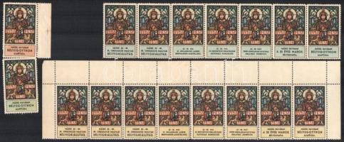 1938 ORBÉK 40 db levélzáró összefüggésekben