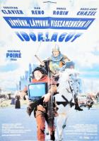 1998 Jöttünk, láttunk, visszamennénk 2. - Az időalagút, rendezte: Jean-Marie Poiré, nagyméretű filmplakát, moziplakát, hajtva, apró szakadással, 84x59 cm