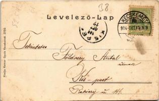 1904 Kecskemét, Mollináry laktanya, K.u.K. katona. Komor Gyula kiadása (EB)