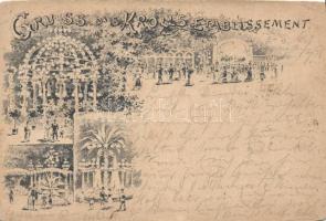 1898 Berlin Kroll restaurant