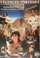 cca 1986 Végtelen történet, NSZK-olasz film, nagyméretű filmplakát, moziplakát, MOKÉP-MTI Foto, hajtva, 81x55 cm