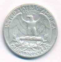 Amerikai Egyesült Államok 1962D 25c Ag T:2 kis ph
USA 1962D 25 Cents Ag C:XF small edge error
Krau...