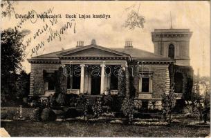 1909 Velence, Beck Lajos kastélya. Steegmüller műintézete (kopott sarkak / worn corners)