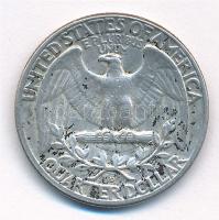 Amerikai Egyesült Államok 1958D 25c Ag T:2 patina, karc
USA 1958D 25 Cents Ag C:XF patina, scratche...