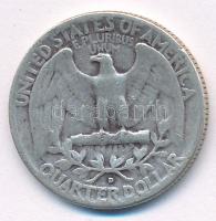 Amerikai Egyesült Államok 1954D 25c Ag T:2,2- patina, ph
USA 1954D 25 Cents Ag C:XF,VF patina, edge...