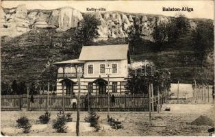 1906 Balatonaliga, Balaton-Aliga (Balatonvilágos); Kuthy villa. Novák Jenő kiadása (EK)