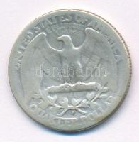 Amerikai Egyesült Államok 1946D 25c Ag T:2- patina
USA 1946D 25 Cents Ag C:VF patina
Krause KM#164