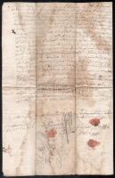 1753 Marosszéki ülnökök magyar nyelvű tanúságlevele néhai Jánosi György árvái és hagyatéka ügyében, ...