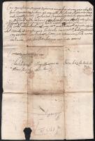 1760 Marosszéki (ákosfalvi és cserefalvi) ülnökök magyar nyelvű tanúságlevele árvákat is érintő hagy...