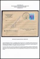 Jevgenyij Hrunov (1933-2000) szovjet űrhajós aláírása eméklapon / Signature of Evgeniy Hrunov (1933-2000) Soviet astronaut on sheet