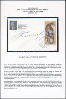 Alekszej Jeliszejev (1934- ) szovjet űrhajós aláírása emlékborítékon / Signature of Aleksei Eliseyev (1934- ) on sheet