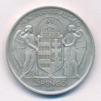 1939. 5P Ag "Horthy balra" T:1- kis patina
Adamo P8.2