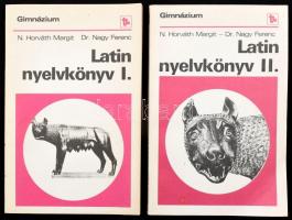 N. Horváth Margit-Dr. Nagy Ferenc: Latin nyelvkönyv I-II. köt. Bp., 1983-1987., Tankönyvkiadó. Második kiadás. Kiadói papírkötés.
