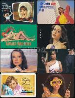 1970-1988 20 db nőket ábrázoló kártyanaptár