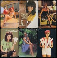 1973-1987 20 db nőket ábrázoló kártyanaptár