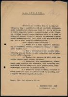 1944 Markotay Veisz Jenő a MÁVAG vezérigazgatójának körlevele a zsidók alkalmazásának megszüntetése tárgyában.