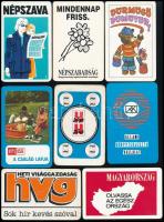 1970-1994 20 db újságok, napi- és hetilapok kártyanaptár