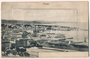 1917 Trieste, Trieszt; leporellocard with 10 interesting images (tear)