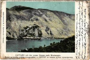 1910 Kotor, Cattaro; sa novim putem crnogorskim (EB)