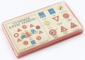 Gyermek KRESZ dominó játék eredeti dobozában