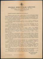 1944 Az Országos Nemzetvédelmi Szövetség propaganda röplapja, vitéz Faragó Endre kiadásában a harc folytatására szóló buzdítással