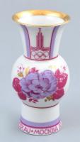 1980 moszkvai olimpia porcelán szuvenír váza matricás jelzett, hibátlan m:11cm