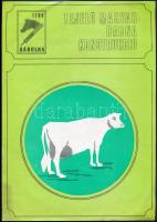 cca 1960-1970 Bábolna tejelő magyar barna konstrukció, mezőgazdasági ismertető prospektus, fekete-fehér képekkel, 4 p.