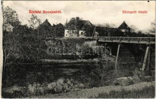 Borosjenő, Borosineu, Ineu; Körös-parti részlet, híd. Kerpel Izsó kiadása / Cris riverside, bridge