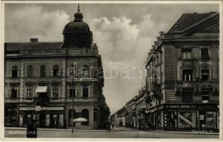 1937 Nagykanizsa, Csengery út, Fonciere Általános biztosító, Muszel és Friedenthal, Marta Miksa és Korrn Jenő üzlete