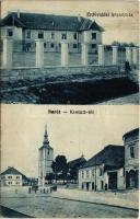 1922 Barót, Baraolt; Erdővidéki kórház, Kossuth tér, templom, üzlet / hospital, square, church, shop (EK)