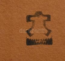 Zajácz Tamás (1952- ): Sámánnő. Bőrkép alján kis kopással. Falra akasztható. Hátoldalán jelzett, bél...