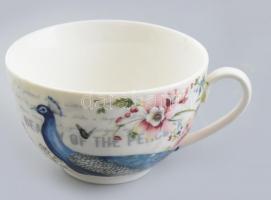 Kétszemélyes teáskészlet páva dekorral matricás jelzett hibátlan eredeti dobozában