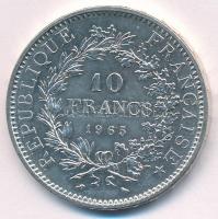 Franciaország 1965. 10Fr Ag T:1-  France 1965. 10 Francs Ag C:AU Krause KM#932