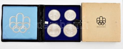 Kanada 1974. 5$ Ag "Montreali olimpia" + 5$ Ag "Montreali olimpia - Atléta fáklyával&...