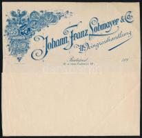 cca 1890 Johann Franz Lobmayer & Co. bornagykereskedő díszes fejléces levélpapírja