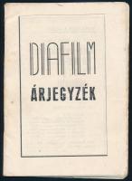 cca 1960-1970 Diafilm árjegyzék, 32 p., tűzött papírkötés, helyenként kissé foltos