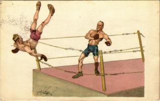 1922 Box meccs / Box match. B.K.W.I. 278-2. s: Fritz Schönpflug