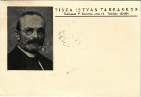 1938 Tisza István Társaskör emléklapja a meggyilkolt miniszterelnök emlékére. Legutolsó fényképe készítette Koller tanár utóda Szenes udv. fényképész