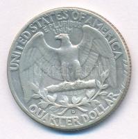 Amerikai Egyesült Államok 1957D 25c Ag T:2 patina, kis ü.
USA 1957D 25 Cents Ag C:XF patina, small ...