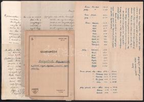 cca 1913-1922 Németh András hajóskapitány fényképe és politikai tartamú valamint személyes levelei